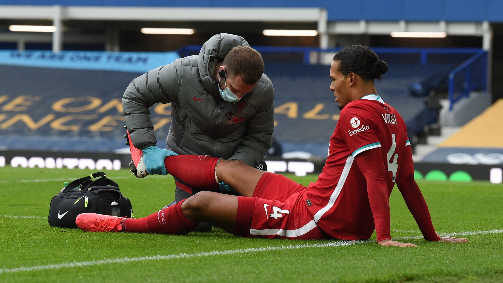 Van Dijk injury OPTUS SPORT