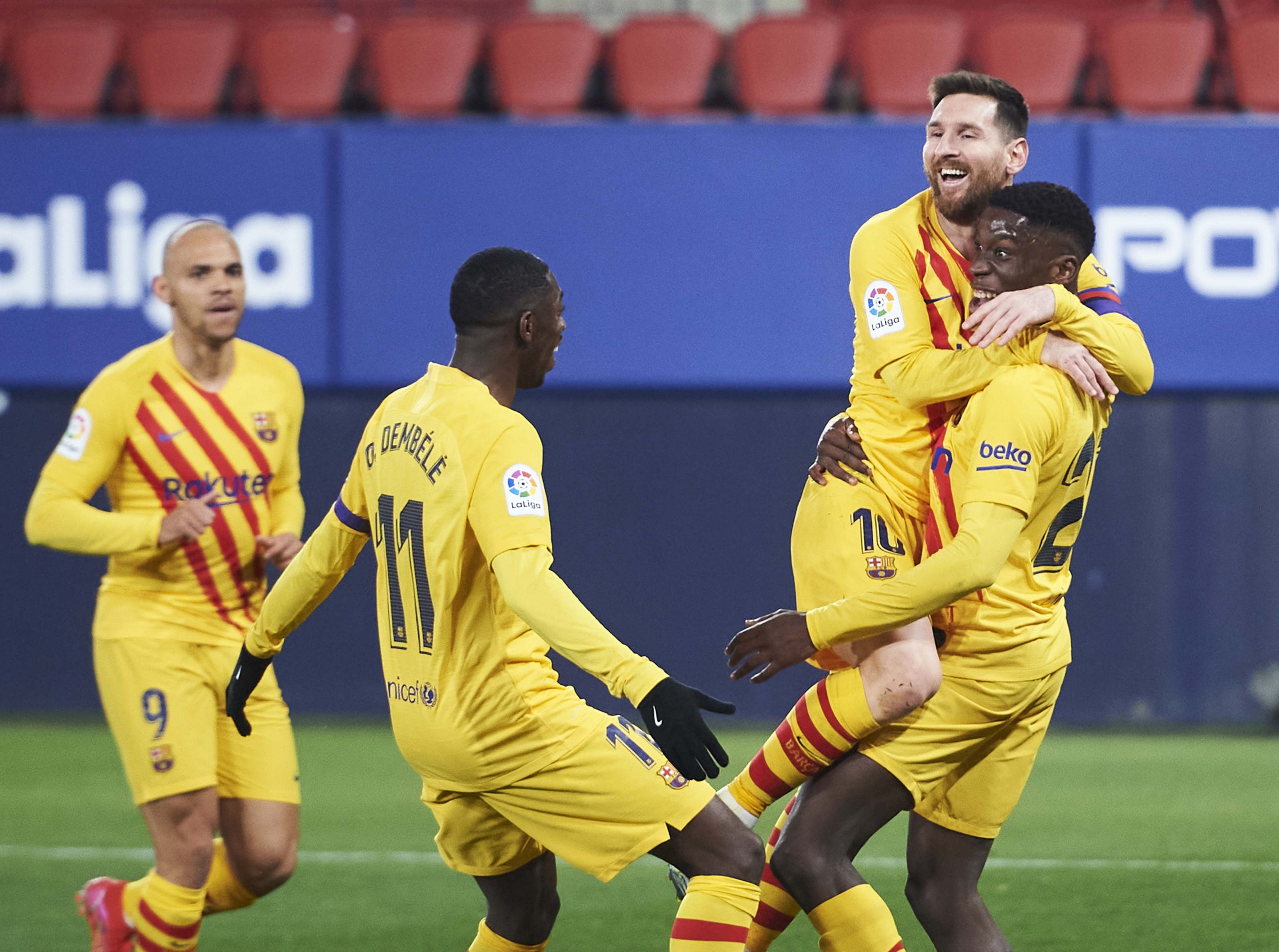C.A. Osasuna v FC Barcelona - La Liga Santander