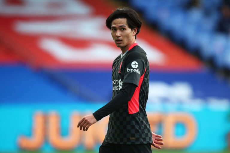 Takumi Minamino of Liverpool