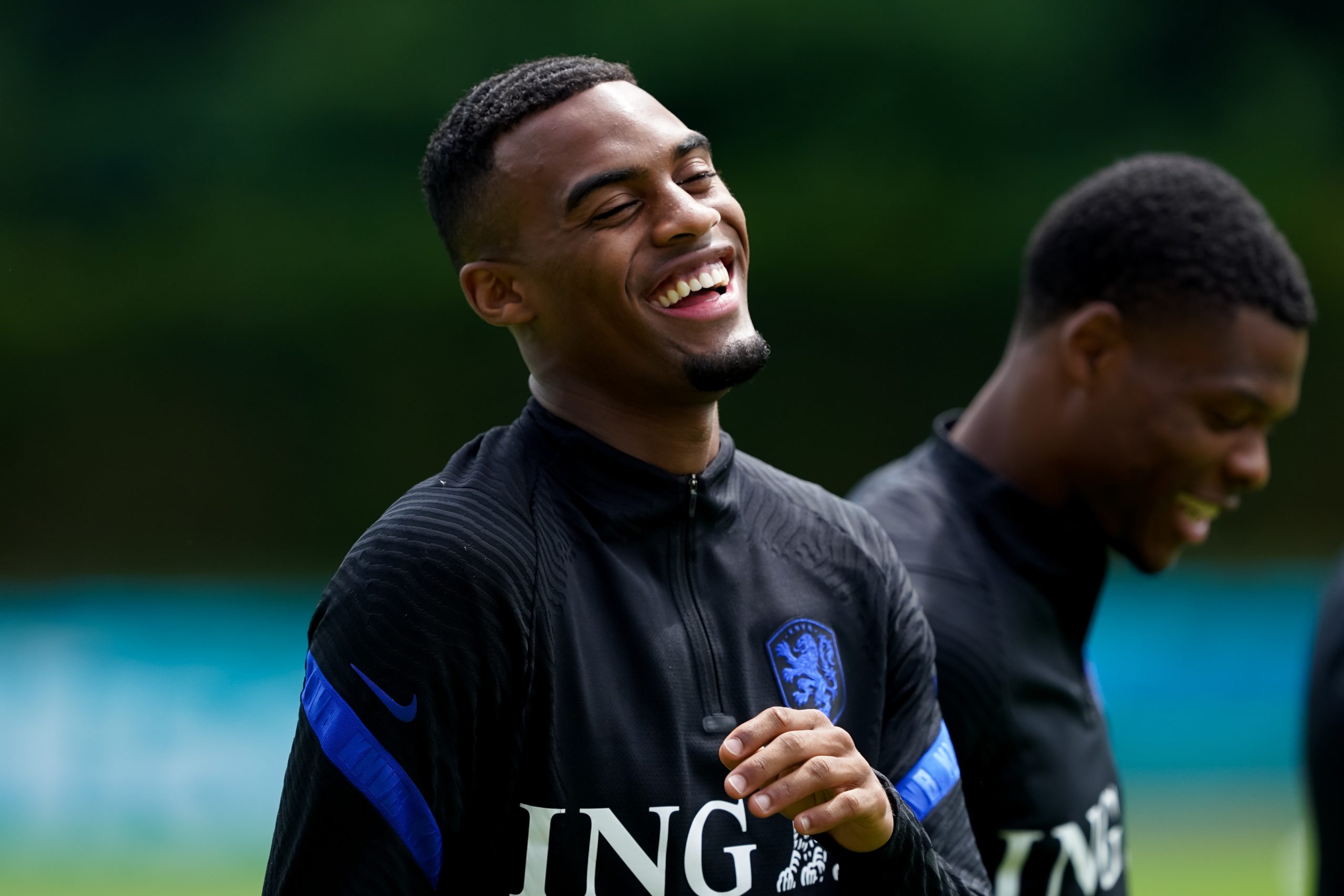 ZEIST, NETHERLANDS - JUNE 22: Ryan Gravenberch of the Netherlands during a Training Session of the Netherlands at the KNVB Campus on June 22, 2021 in Zeist, Netherlands.