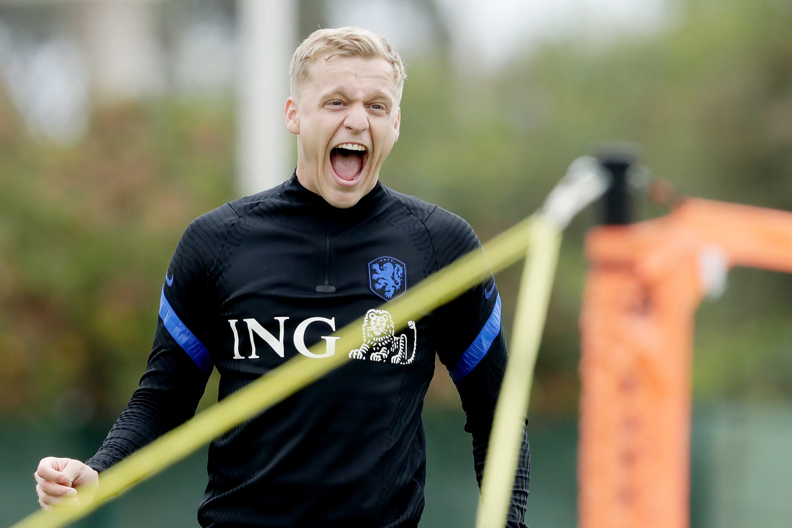 LAGOS, PORTUGAL - MAY 31: Donny van de Beek of Holland during the Training MenTraining holland in Lagos at the Cascade Resort Training Ground on May 31, 2021 in Lagos Portugal.