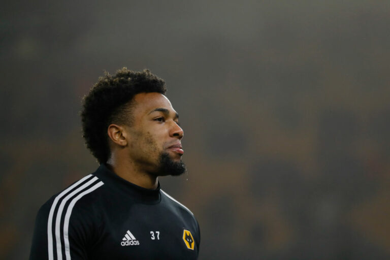 WOLVERHAMPTON, ENGLAND - JANUARY 23: Adama Traore of Wolverhampton Wanderers before the Premier League match between Wolverhampton Wanderers and Liverpool FC at Molineux on January 23, 2020 in Wolverhampton, United Kingdom. (Photo by James Baylis - AMA/Getty Images)