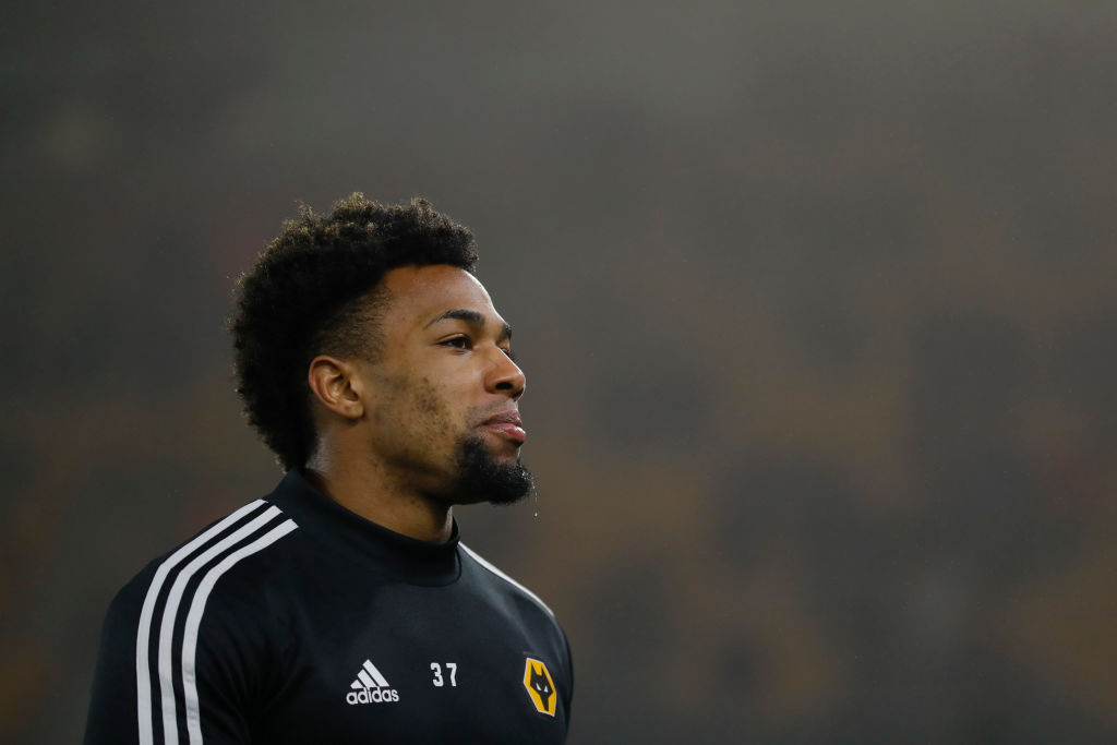 WOLVERHAMPTON, ENGLAND - JANUARY 23: Adama Traore of Wolverhampton Wanderers before the Premier League match between Wolverhampton Wanderers and Liverpool FC at Molineux on January 23, 2020 in Wolverhampton, United Kingdom. (Photo by James Baylis - AMA/Getty Images)