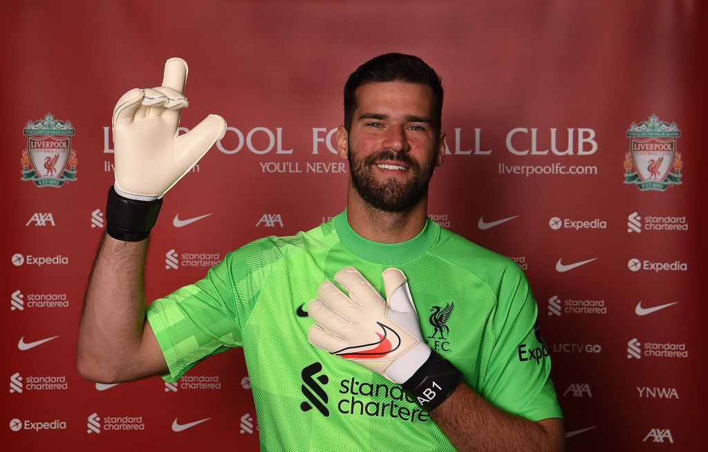 UNSPECIFIED, AUSTRIA - AUGUST 04: (THE SUN OUT. THE SUN ON SUNDAY OUT) Allison Becker Pictured after Signing a New Contract at Liverpool on August 04, 2021 in UNSPECIFIED, Austria. (Photo by John Powell/Liverpool FC via Getty Images)