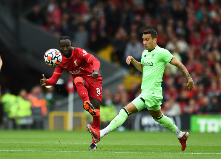 LIVERPOOL, ENGLAND - AUGUST 08: (THE SUN OUT,THE SUN ON SUNDAY OUT)Naby Keita of Liverpool at Anfield on August 08, 2021 in Liverpool, England. (Photo by Andrew Powell/Liverpool FC via Getty Images)