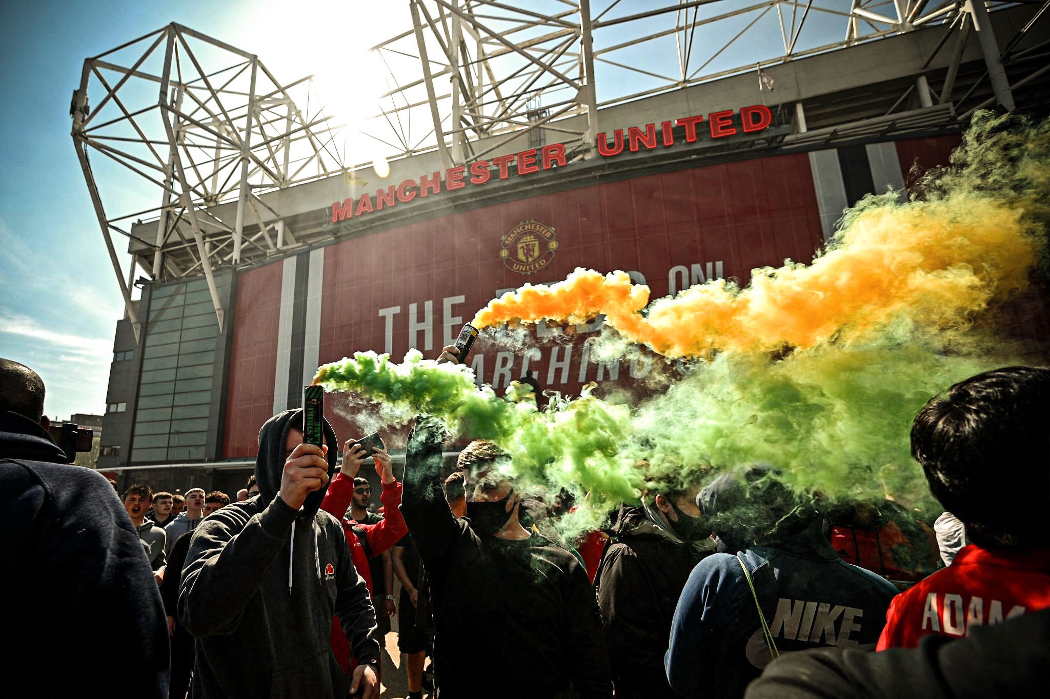 Manchester United protests.