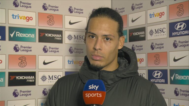 Virgil van Dijk believes it's still possible for Liverpool to win the Premier League title this season but admits that it's Manchester City's hands after a 2-2 draw with Chelsea was played out at Stamford Bridge on Sunday.