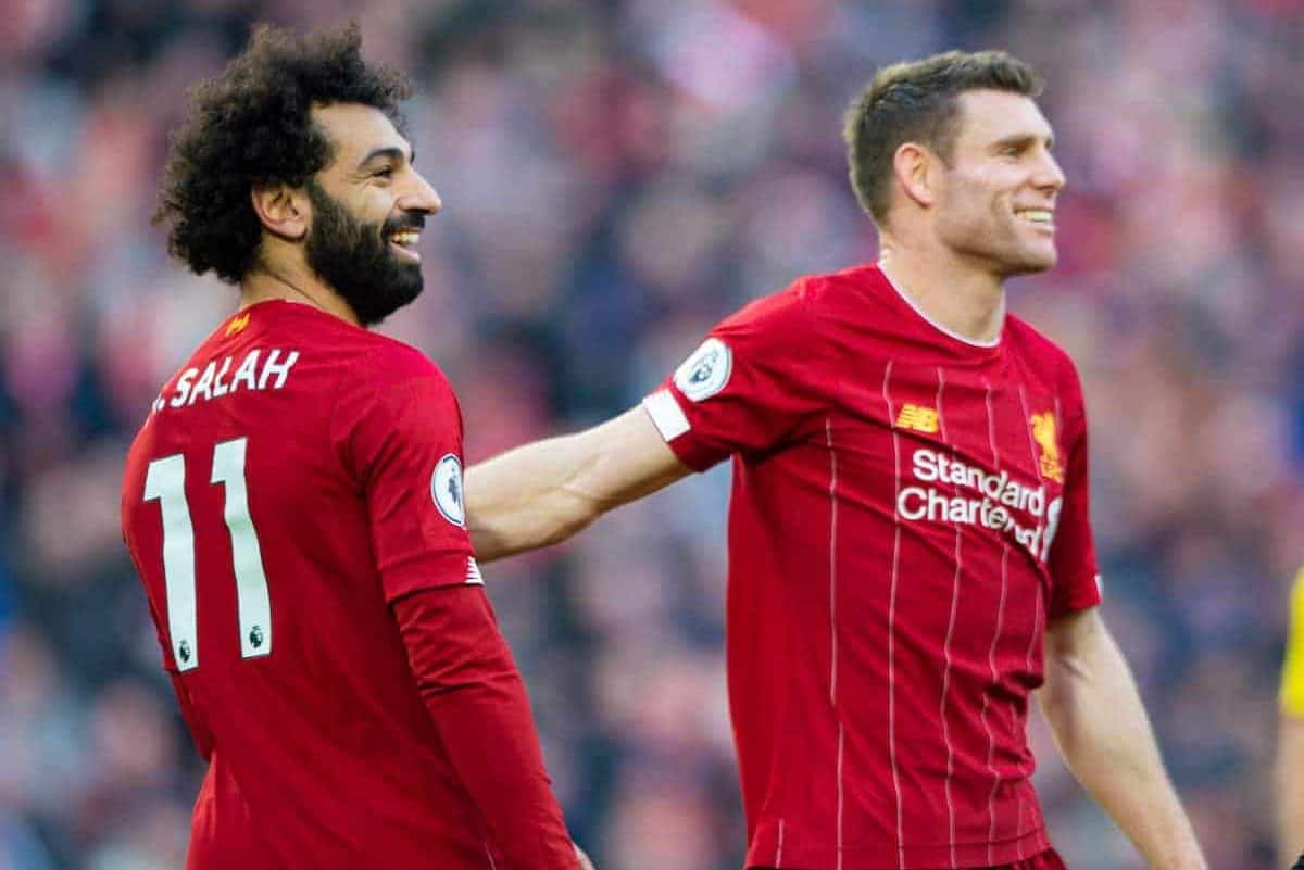 James Milner and Mohamed Salah