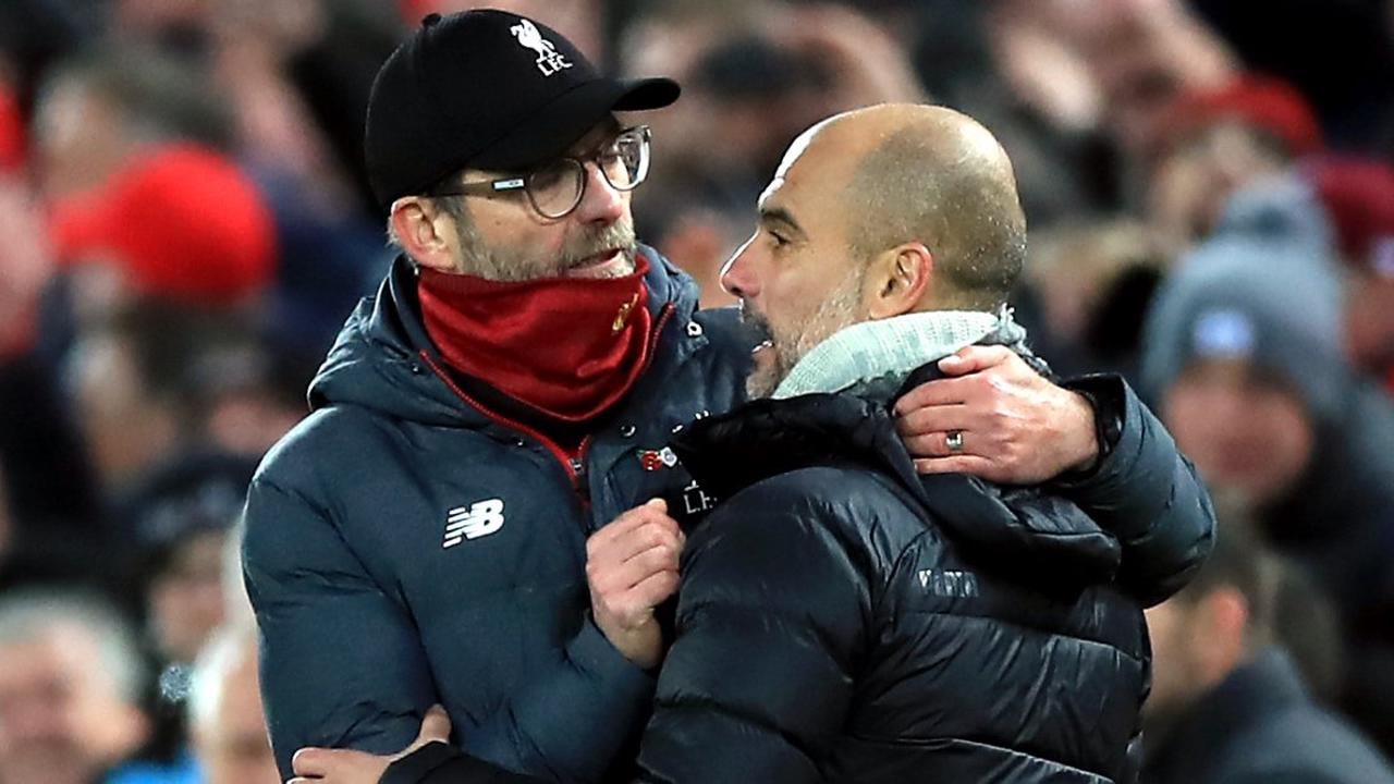 Jurgen Klopp and Pep Guardiola