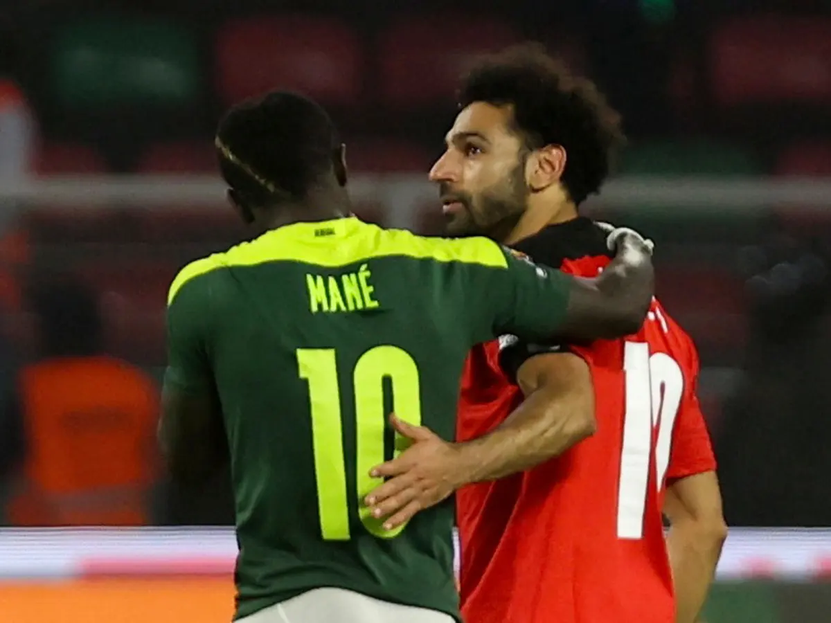 Sadio Mane and Mohamed Salah
