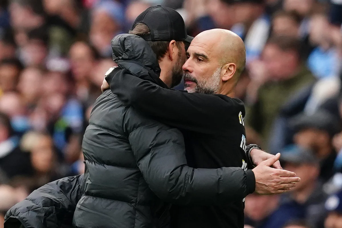 Jurgen Klopp and Pep Guardiola