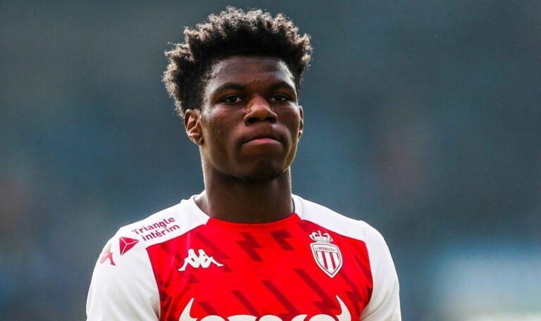 Monaco's midfielder Aurelien Tchouameni