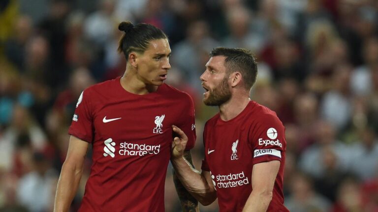 James Milner and Darwin Nunez