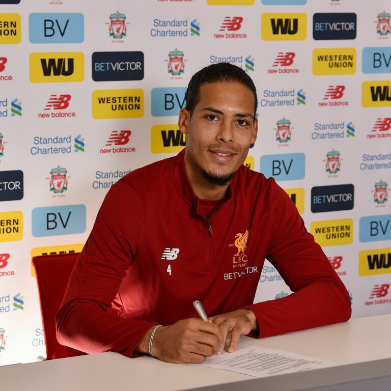 Virgil Van Dijk signs for Liverpool