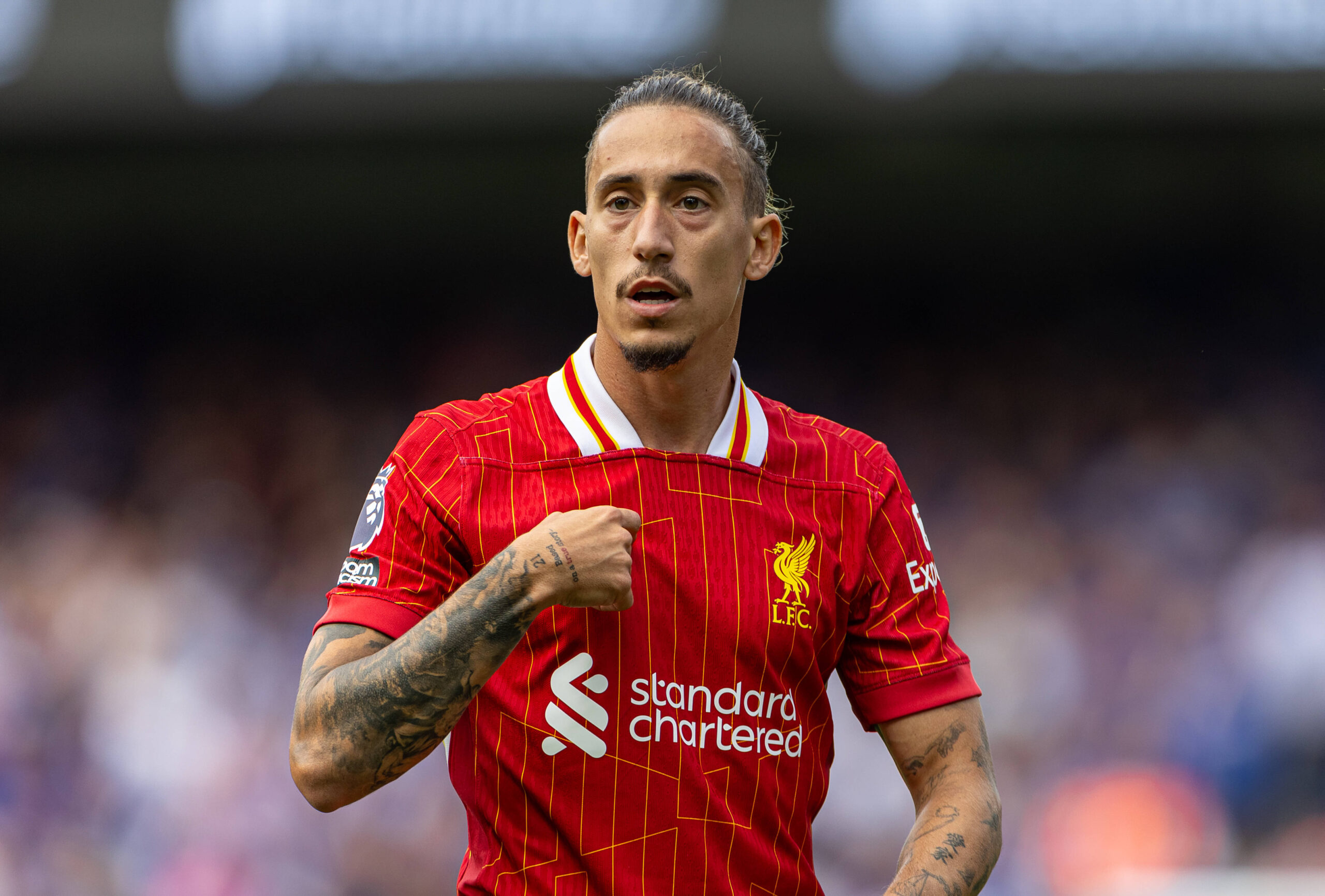 Football - FA Premier League - Ipswich Town FC v Liverpool FC IPSWICH, ENGLAND - Saturday, August 17, 2024: Liverpool s