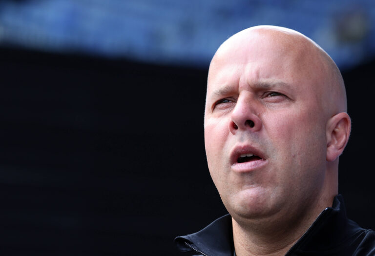 Ipswich, England, 17th August 2024. Liverpool™s manager Arne Slot during the Premier League match at Portman Road, Ipswi