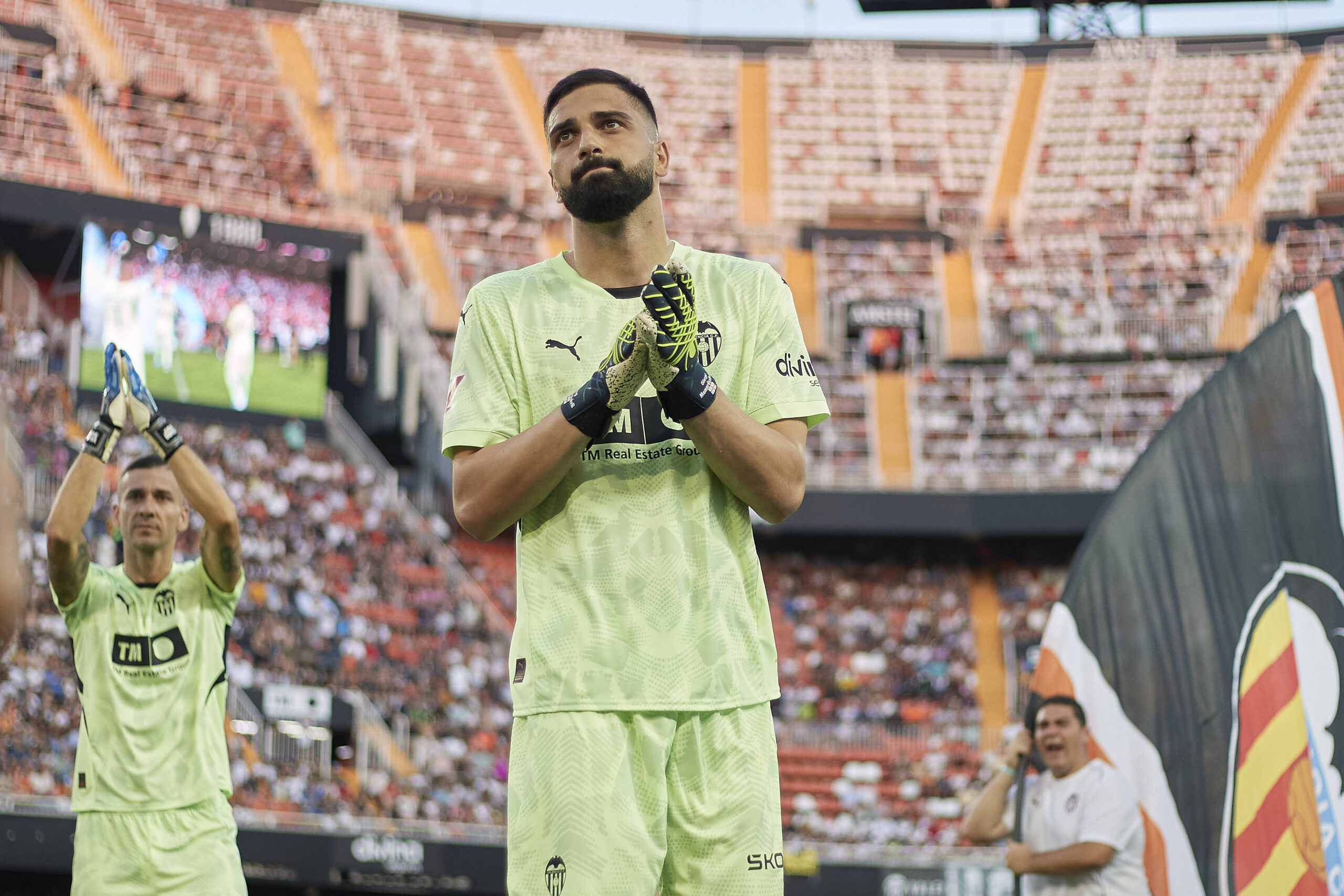 Orange Trophy Final, Friendly Match, Valencia CF and Eintracht Frankfurt VALENCIA, SPAIN - AUGUST 10: Giorgi Mamardashvi