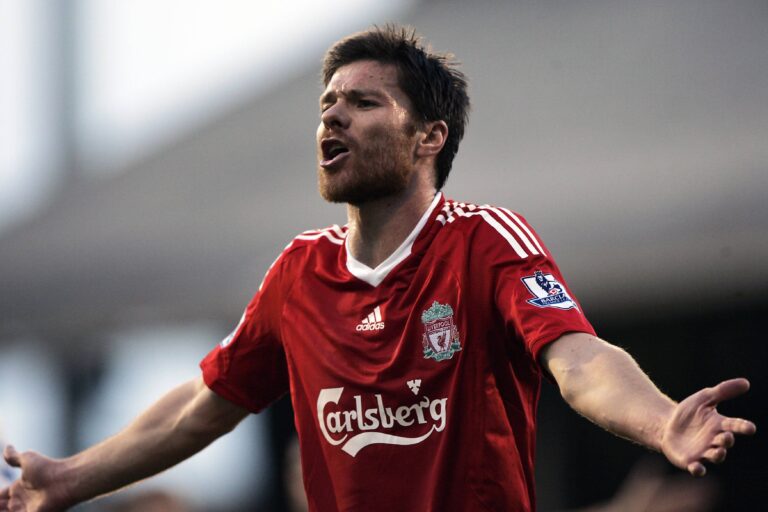 Xabi Alonso (Liverpool) enttäuscht - PUBLICATIONxNOTxINxUK