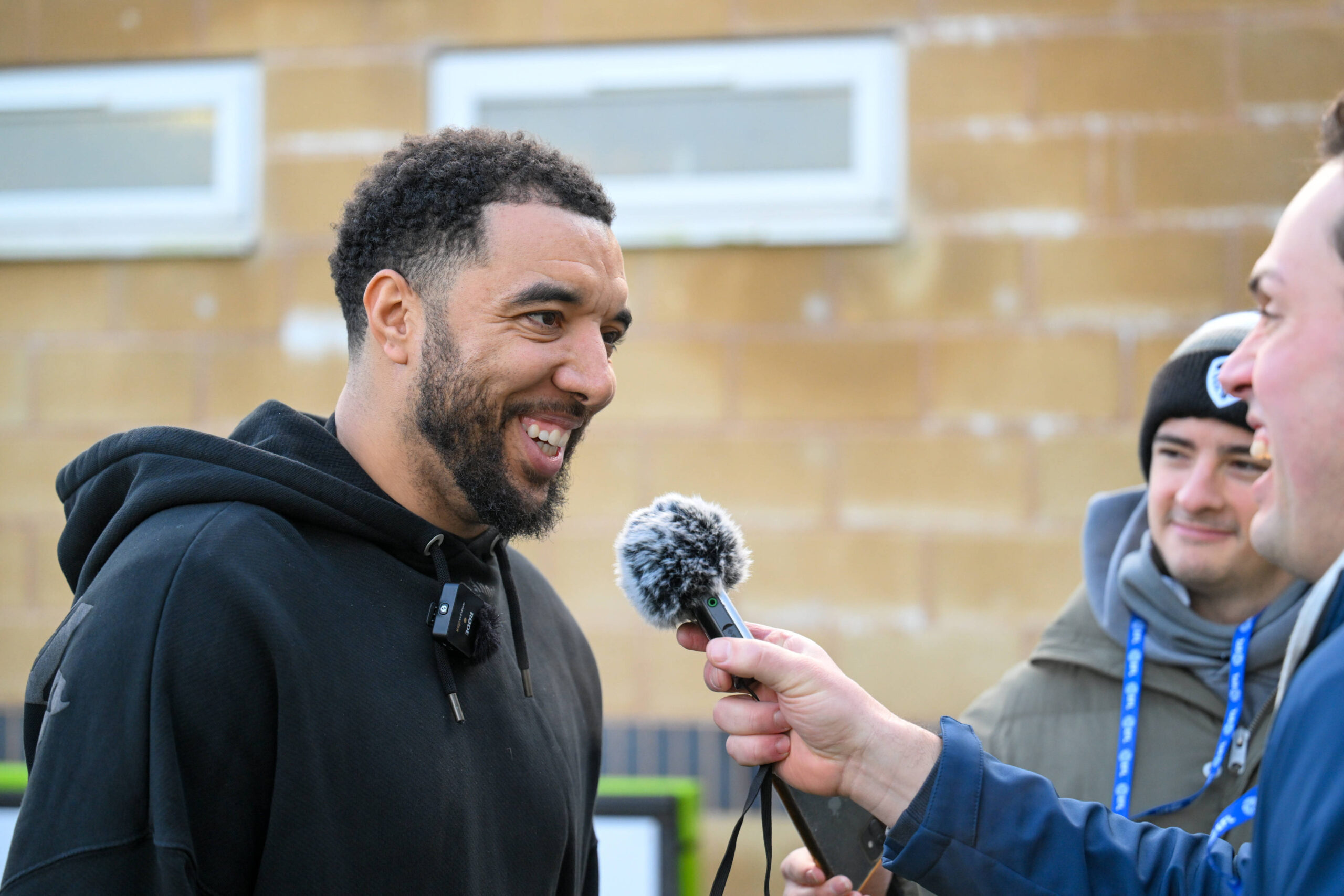 Forest Green Rovers v Harrogate Town EFL Sky Bet League 2 13/01/2024. Forest Green Rovers Head Coach Troy Deeney gives h