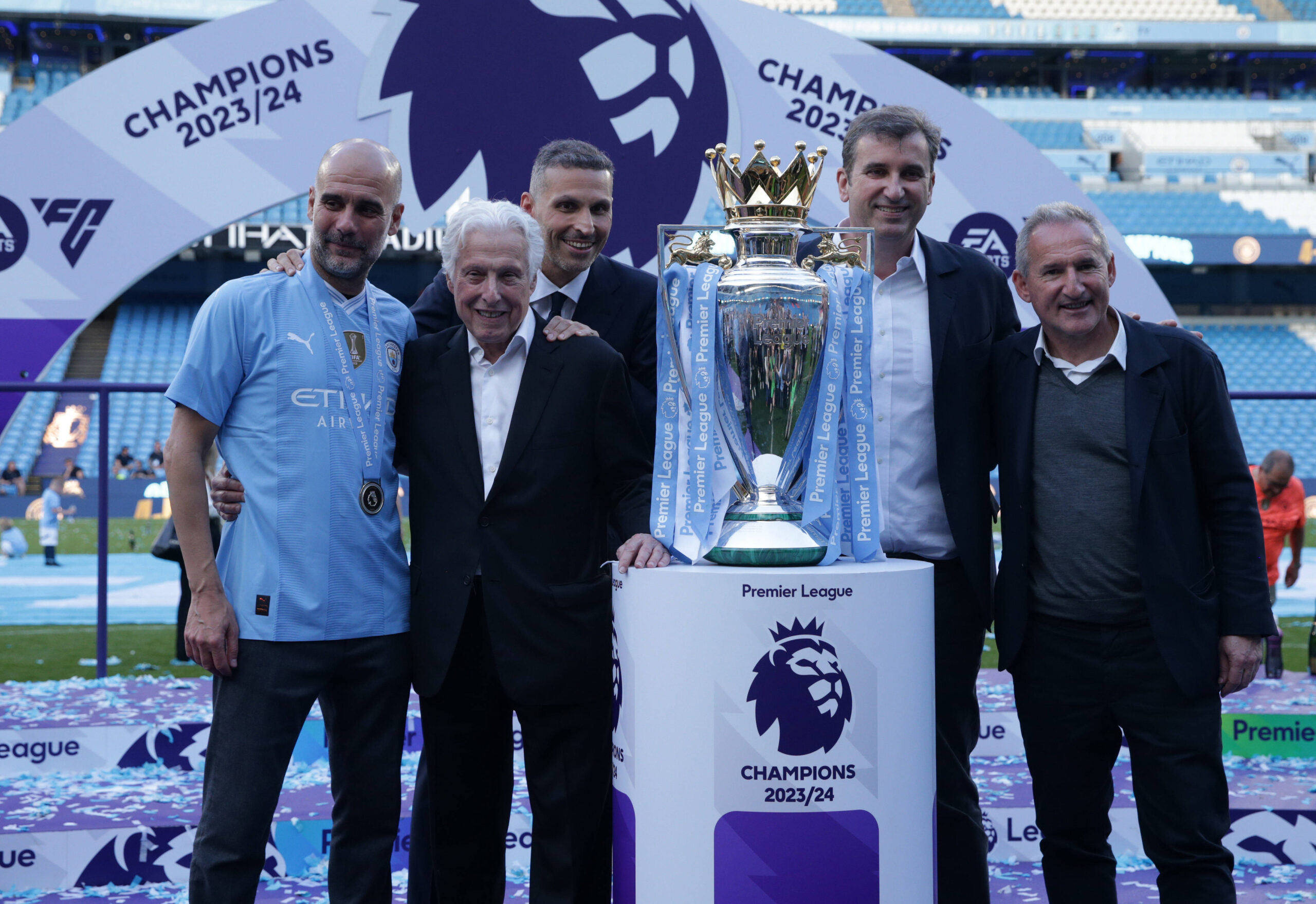 19th May 2024; Etihad Stadium, Manchester, England; Premier League Football, Manchester City versus West Ham United; Man