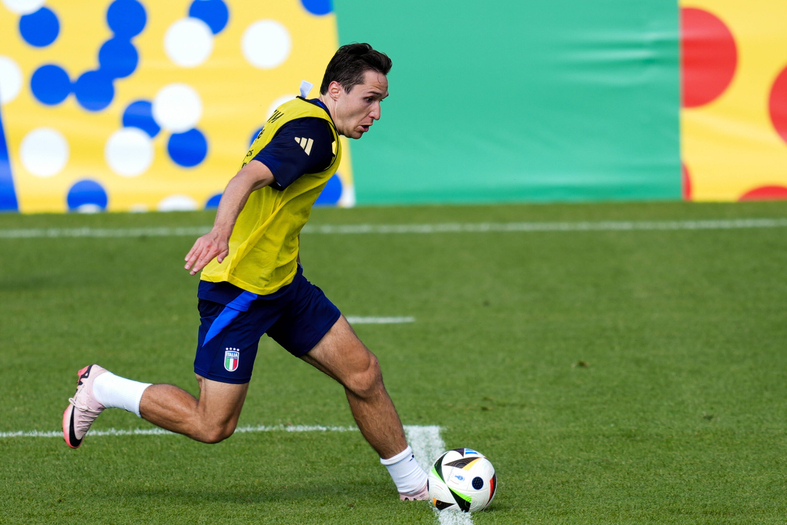 Italy& x2019;s Federico Chiesa during training session at the base camp in Iserlohn on June 26, 2024, UEFA EURO, EM, Eur