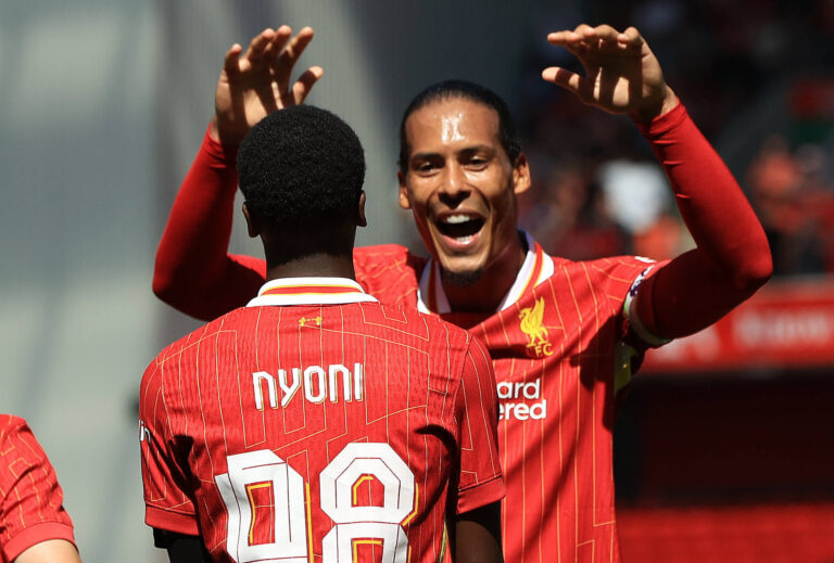 11th August 2024; Anfield, Liverpool, Merseyside, England; Pre Season Football Friendly, Liverpool versus Sevilla; Trey