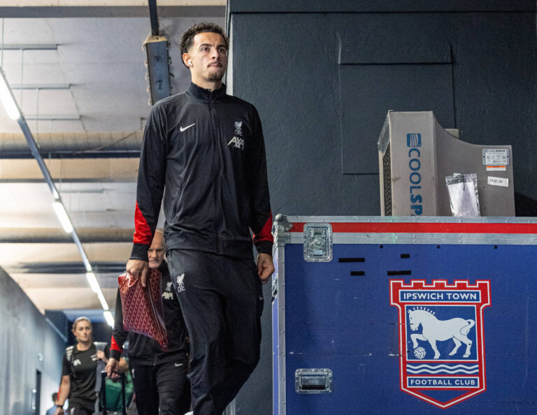 Football - FA Premier League - Ipswich Town FC v Liverpool FC IPSWICH, ENGLAND - Saturday, August 17, 2024: Liverpool s