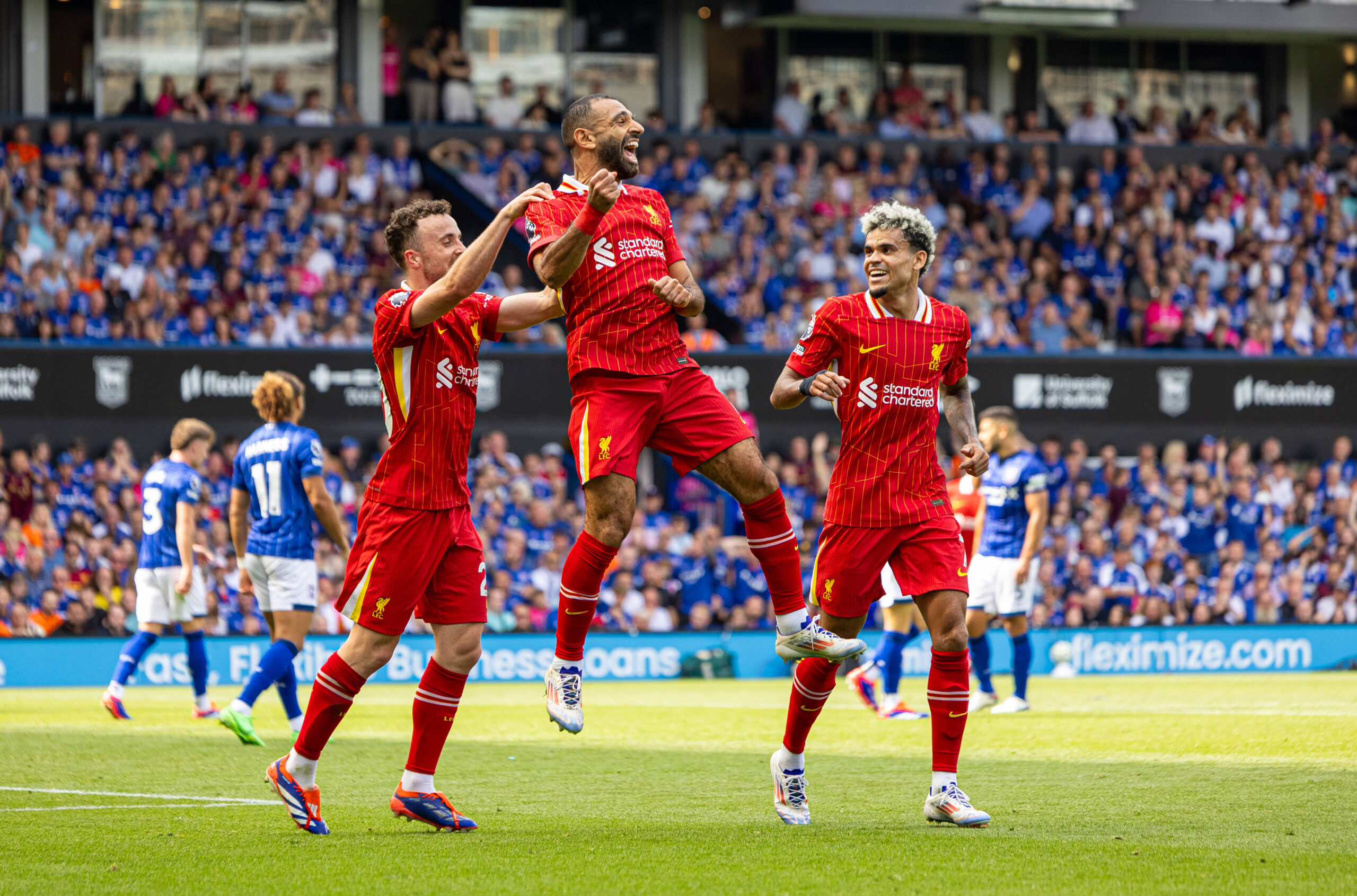 Football - FA Premier League - Ipswich Town FC v Liverpool FC IPSWICH, ENGLAND - Saturday, August 17, 2024: Liverpool s