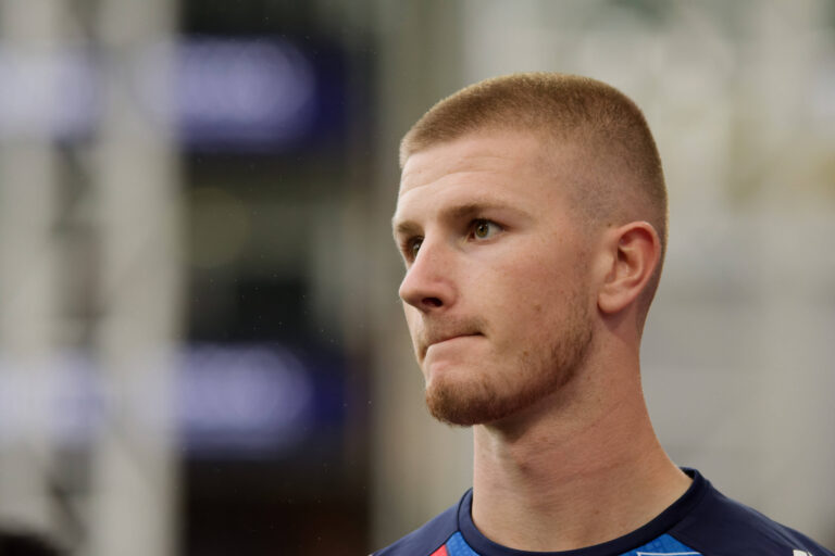 London, England, August 24 2024: Adam Wharton (20 Crystal Palace) warming up before the Premier League game between Crys