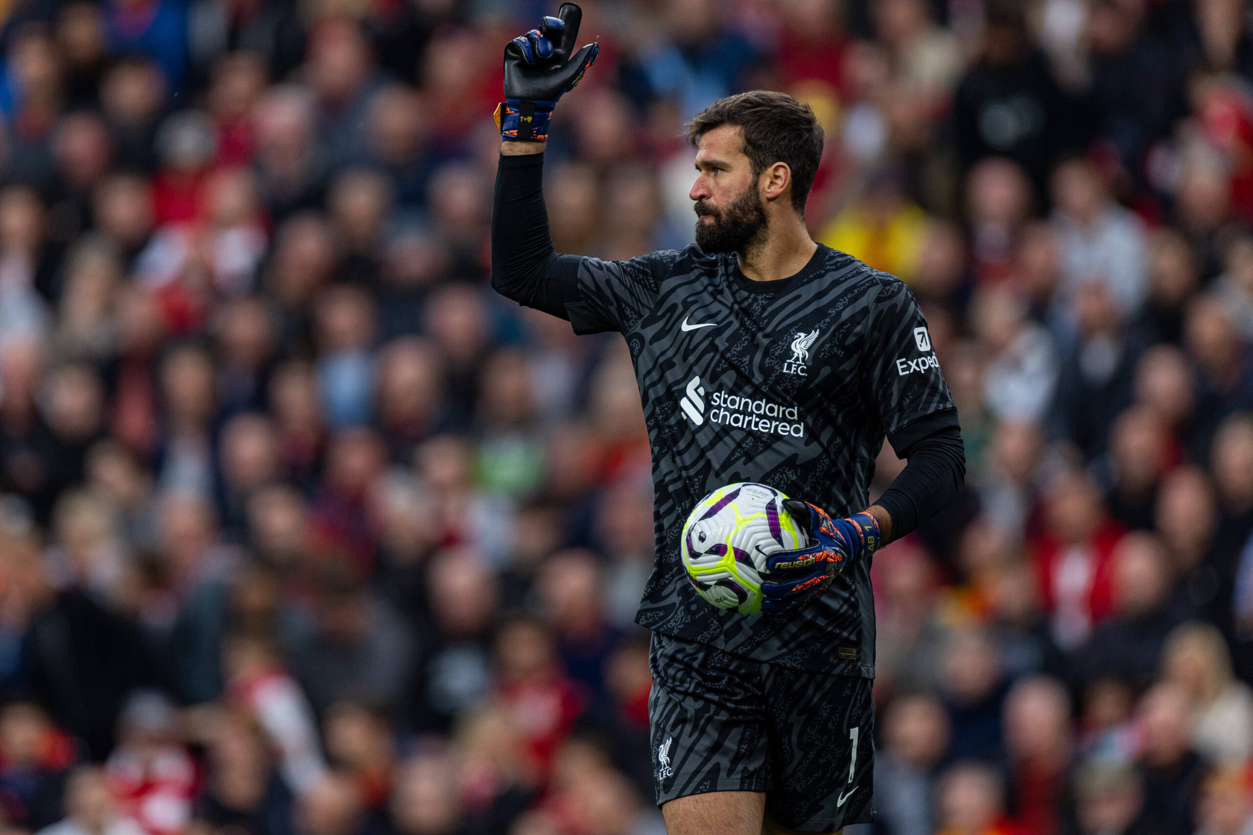 Football - FA Premier League - Liverpool FC v Brentford FC LIVERPOOL, ENGLAND - Sunday, August 25, 2024: Liverpool s goa