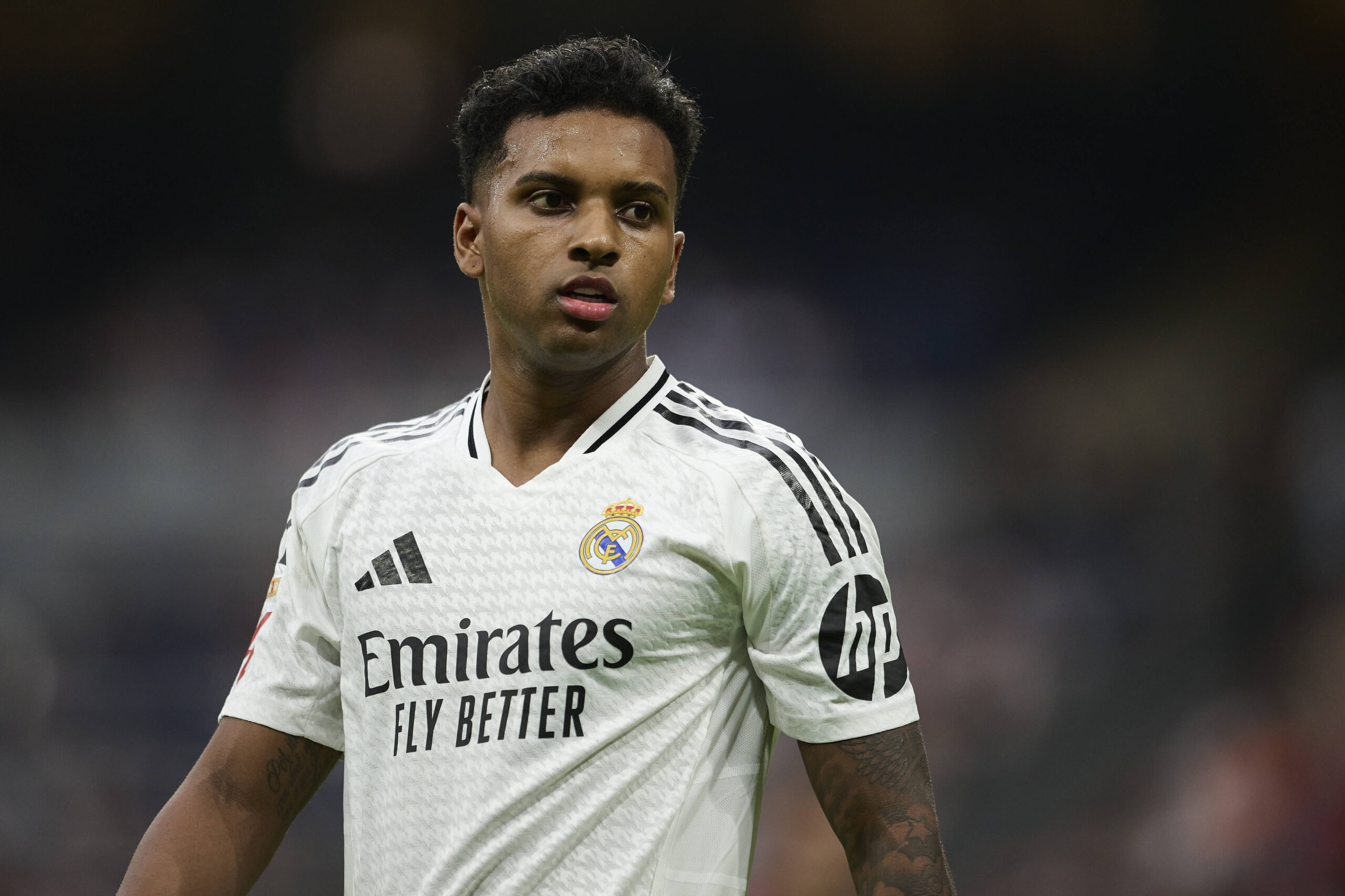 LaLiga EA Sports, Real Madrid v Real Valladolid MADRID, SPAIN - AUGUST 26: Rodrygo Goes right winger of Real Madrid look