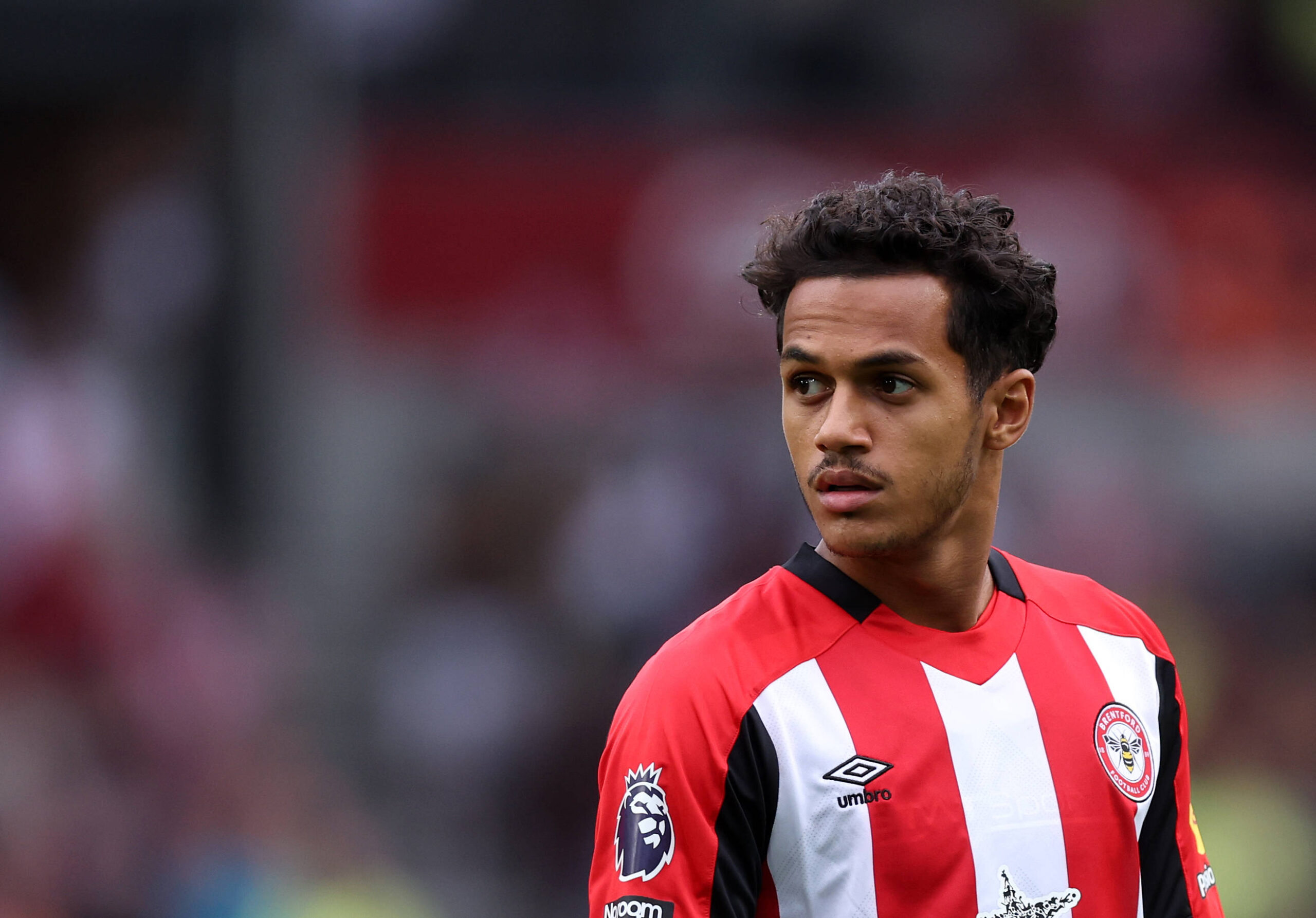 London, England, 31st August 2024. Brentford s Fabio Carvalho during the Premier League match at Gtech Community Stadium