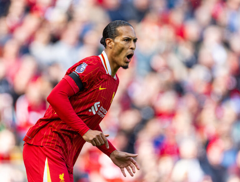 Football - FA Premier League - Liverpool FC v Nottingham Forest FC LIVERPOOL, ENGLAND - Saturday, September 14, 2024: Li
