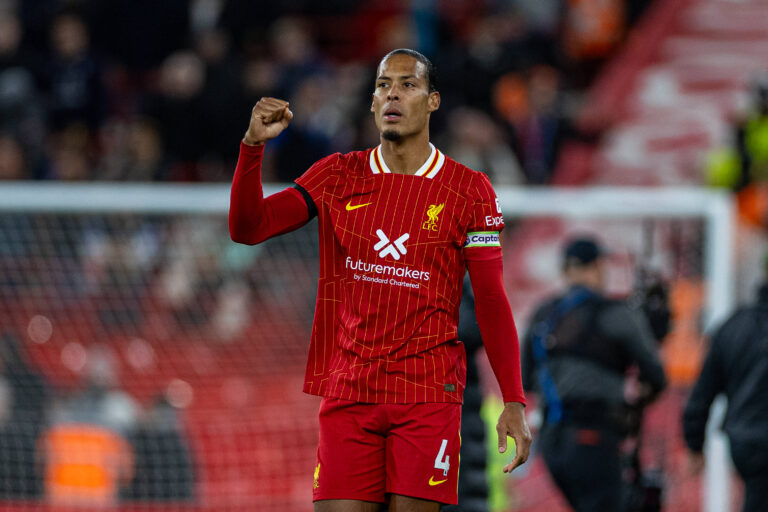 Football - FA Premier League - Liverpool FC v Chelsea FC LIVERPOOL, ENGLAND - Saturday, October 19, 2024: Liverpool s ca