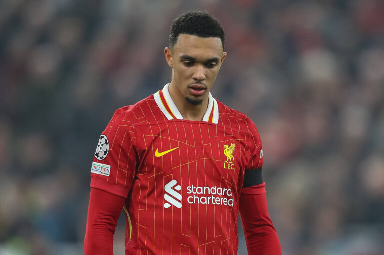 UEFA Champions League, League Stage Liverpool v Bayer 04 Leverkusen Trent Alexander-Arnold of Liverpool during the UEFA