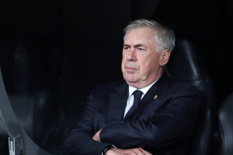 CARLO ANCELOTTI, Coach, Champions League 2024-25, Real Madrid-Milan 1-3, primo piano, head shot, close up, single shot C