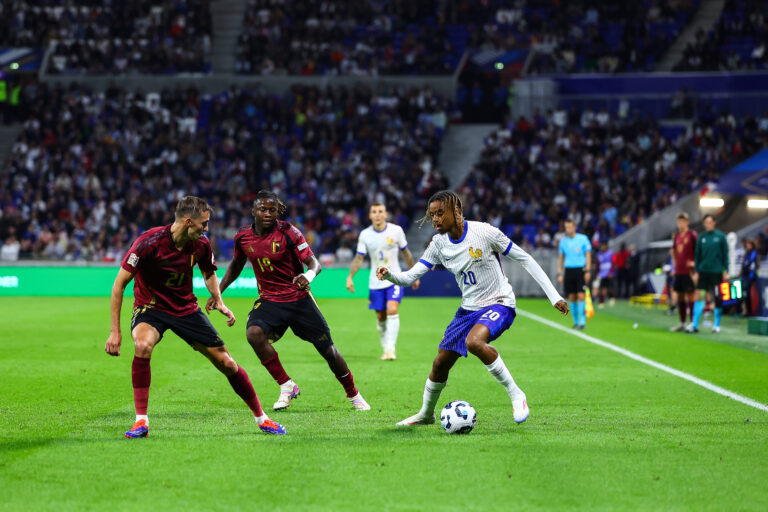 9th of September 2024 - UEFA NATIONS LEAGUE A - GROUPE A2 - MATCH 2 - FRANCE vs BELGIUM - GROUPAMA STADIUM barcola (brad