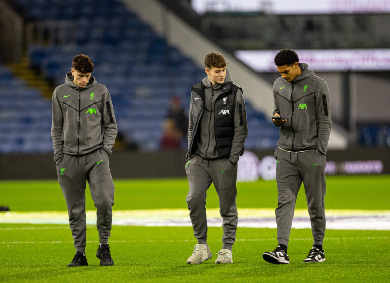Football - FA Premier League - Burnley FC v Liverpool FC BURNLEY, ENGLAND - Tuesday, December 26, 2023: Liverpool s (L-R