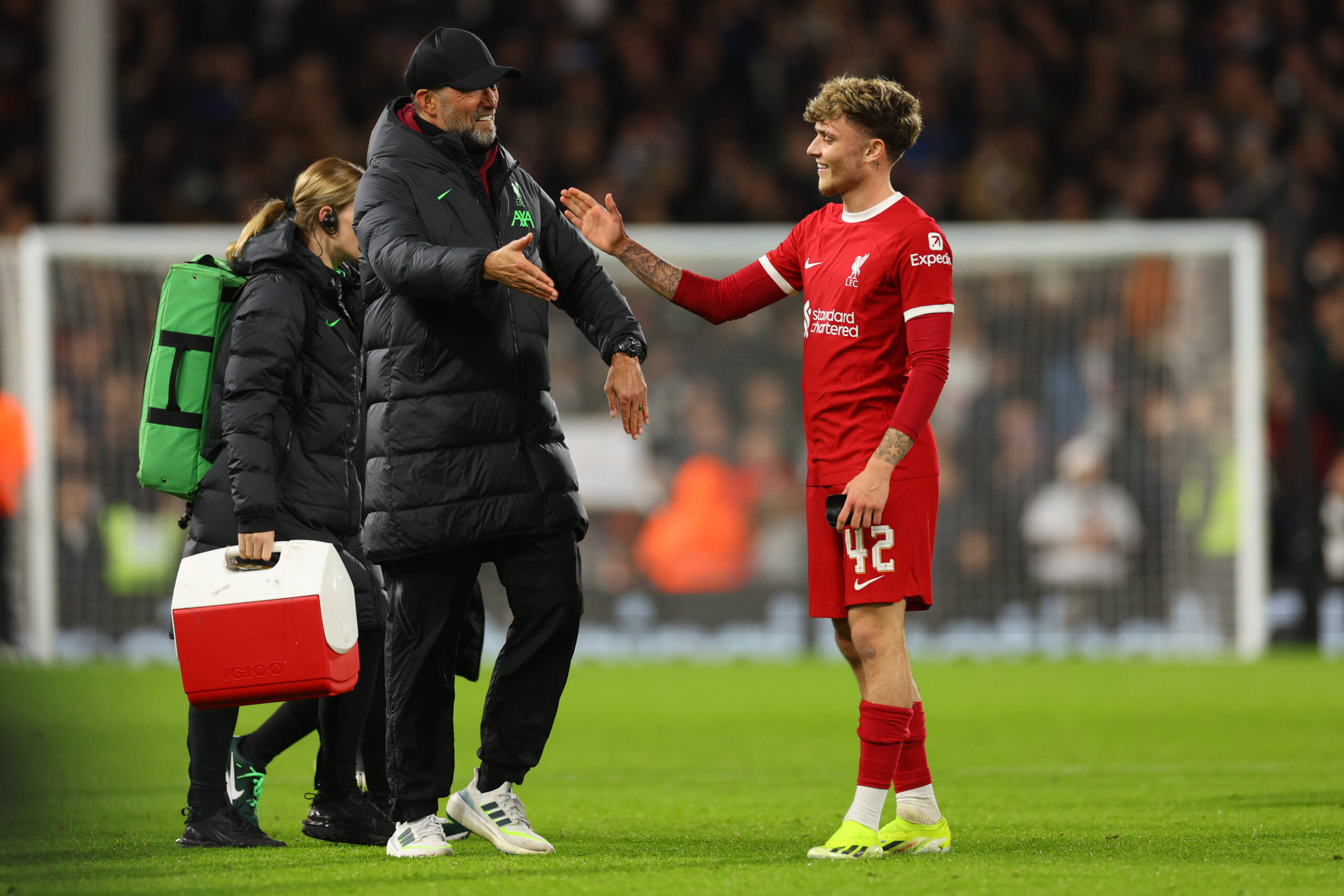24th January 2024; Craven Cottage, Fulham, London, England; Carabao Cup Football Semi Final, Second Leg, Fulham versus L