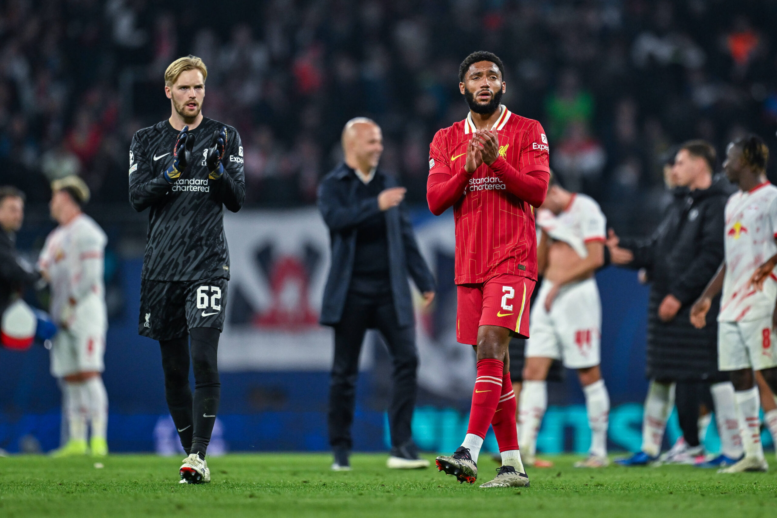 23.10.2024, Fussball, Champions League, 3. Spieltag, Saison 2024/2025, RB Leipzig - Liverpool FC, Torwart Caoimhin Kelle