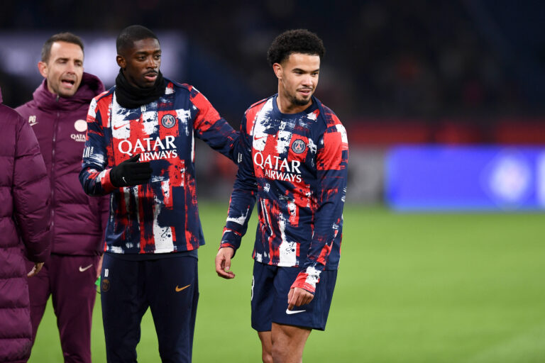 Paris Saint-Germain v Toulouse FC - Ligue 1 McDonald s 2024/2025 10 Ousmane DEMBELE (psg) - 33 Warren ZAIRE EMERY (psg)