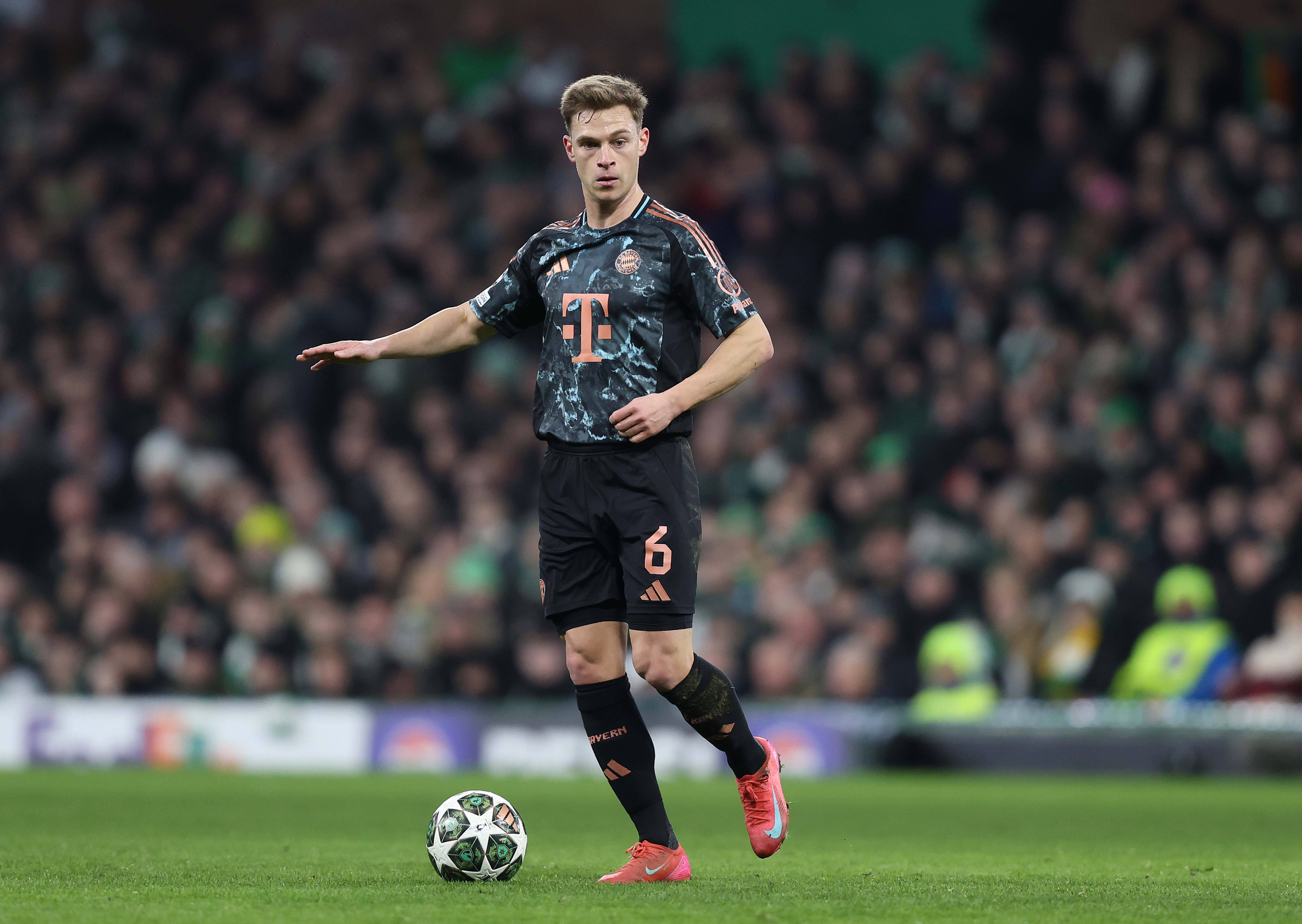 . - Celtic v Bayern Munchen, UEFA Champions League, Knockout Play-off first leg, Celtic Park Stadium, Glasgow, Scotland - 12th February 2025.Daniel Weir / Crystal Pix
