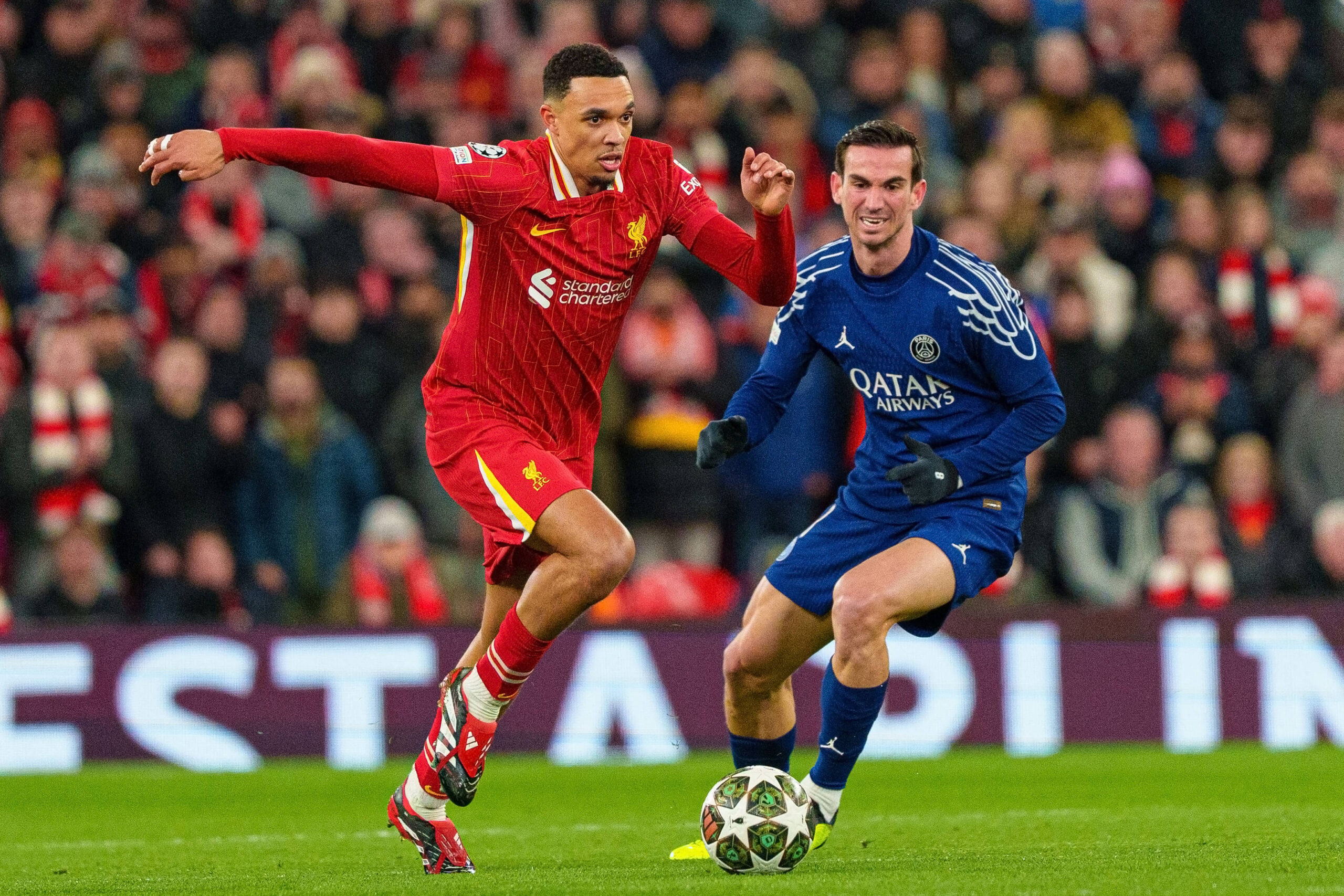 Liverpool FC v Paris Saint-Germain - UEFA Champions League 2024/25 Round of 16 Second Leg