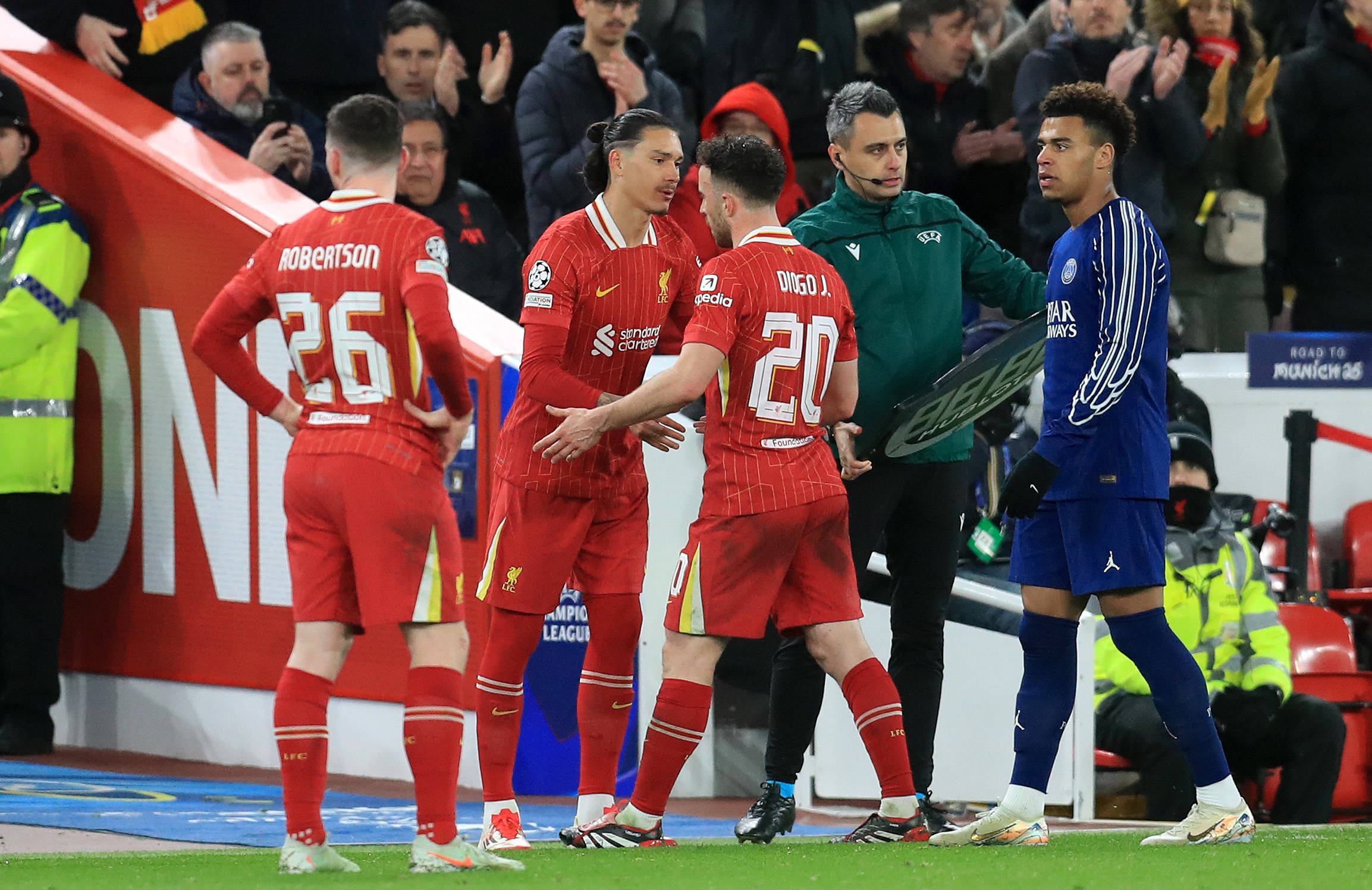 2025 Champions League Football Liverpool v PSG Mar 11th