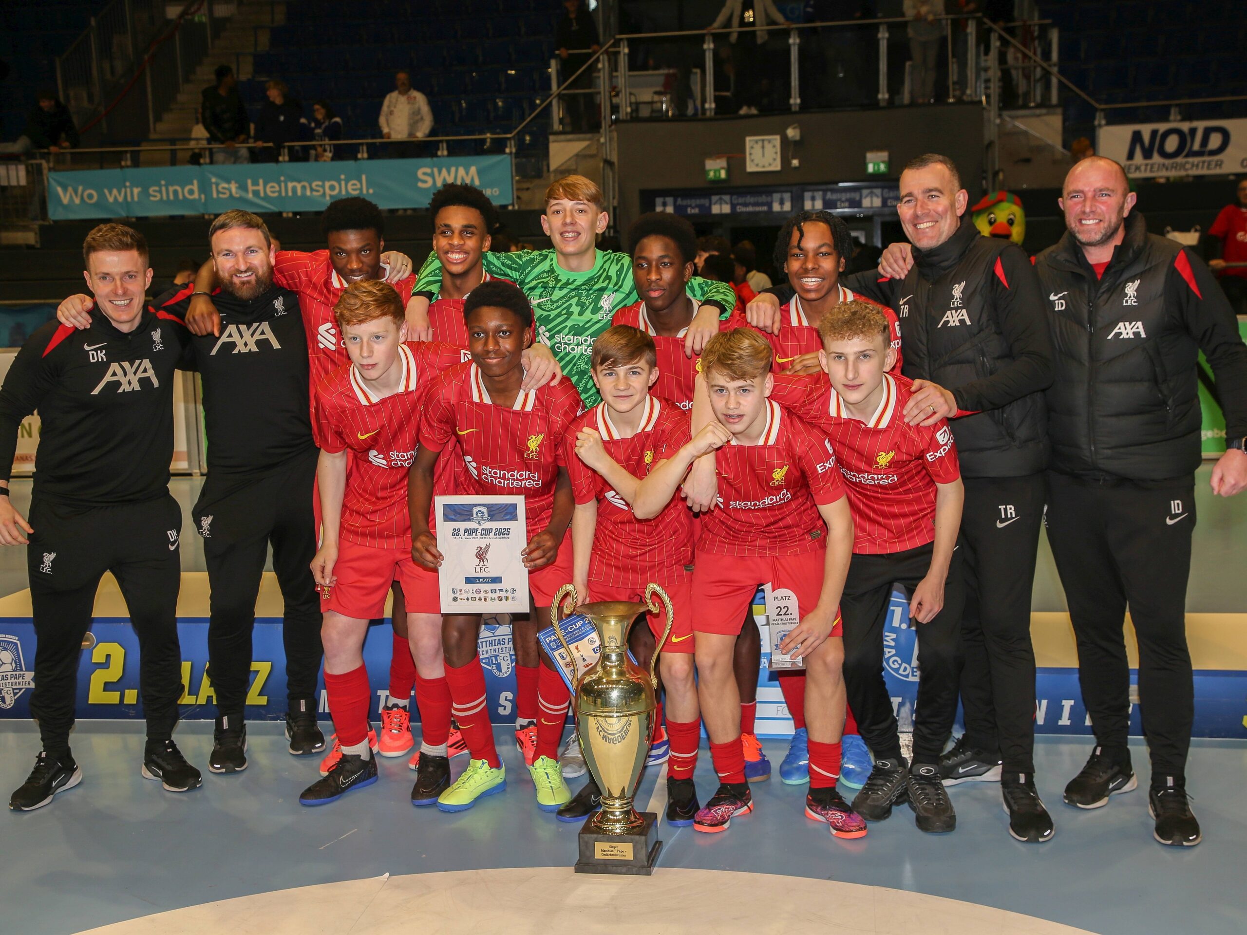 Team FC Liverpool U15 gewinnt das 22.Matthias-Pape-Gedächtnisturnier 2025 in Magdeburg