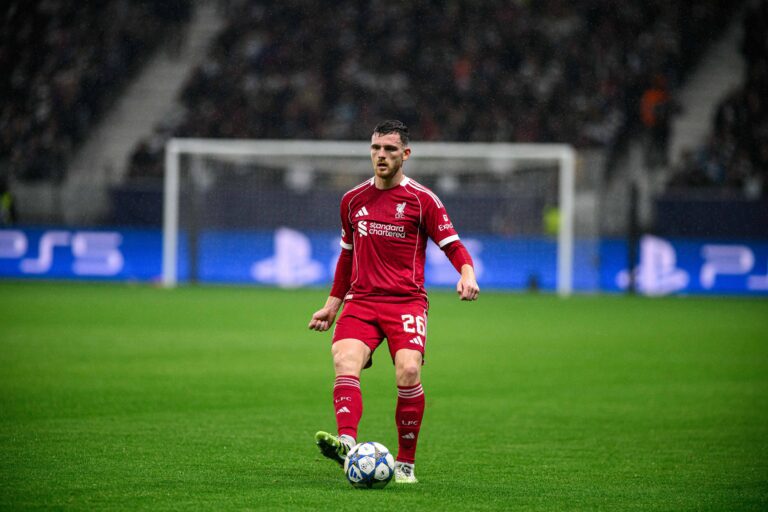 Andy Robertson started in the UEFA Champions League against Eintracht Frankfurt (Credits: Imago Images)
